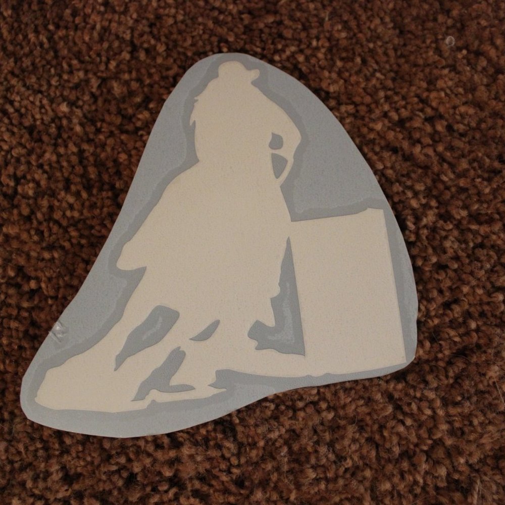 Barrel Racer Silhouette Decal